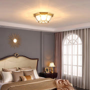 Bowl Shaped Brass Ceiling Lamp-DWHOME