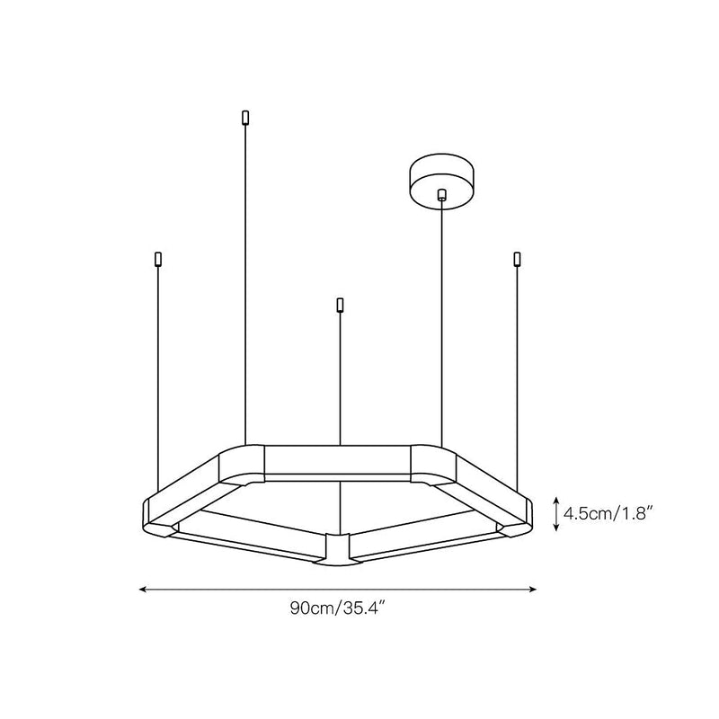Ola Single Ring Chandelier-DWHOME