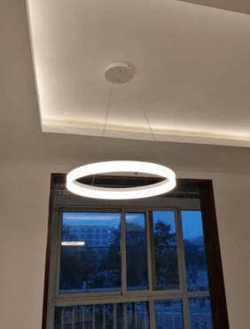 Olaug Modern Large Single Circle Ring Ceiling Light.