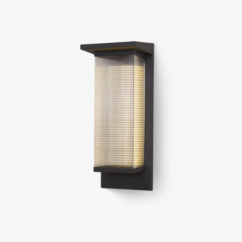 Oleron Box Outdoor Solar Wall Lamp-DWHOME