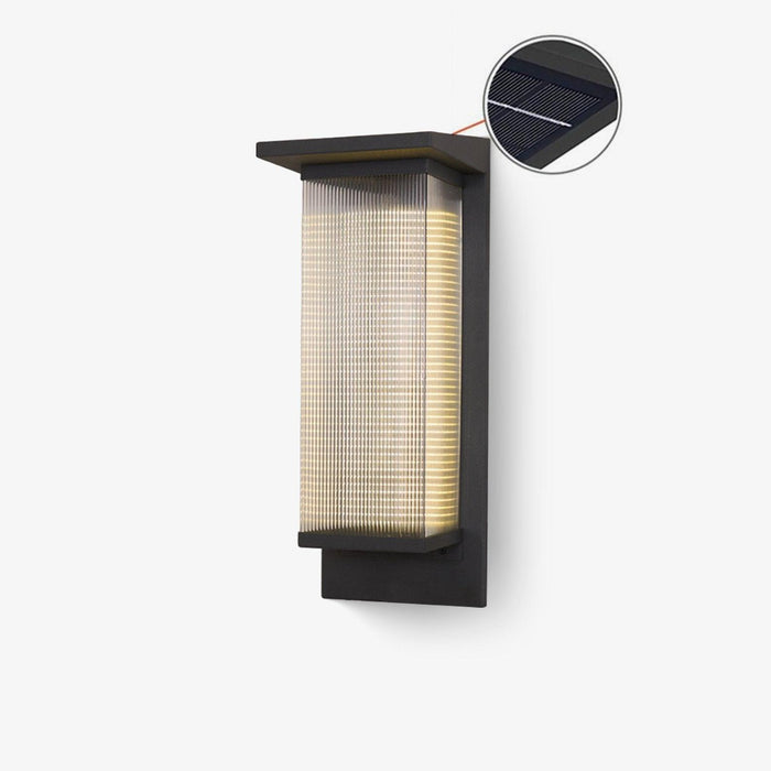 Oleron Box Outdoor Solar Wall Lamp - DWHOME