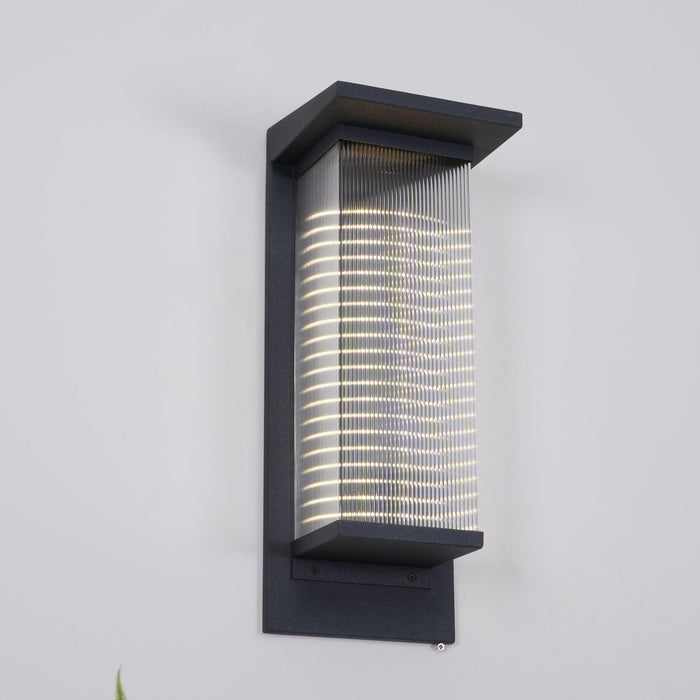 Oleron Box Outdoor Solar Wall Lamp - DWHOME