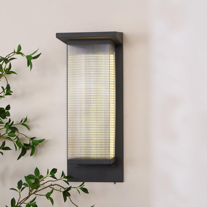 Oleron Box Outdoor Solar Wall Lamp - DWHOME