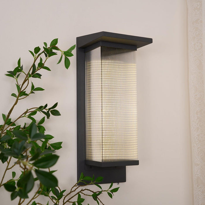 Oleron Box Outdoor Solar Wall Lamp - DWHOME