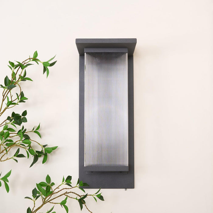 Oleron Box Outdoor Solar Wall Lamp - DWHOME