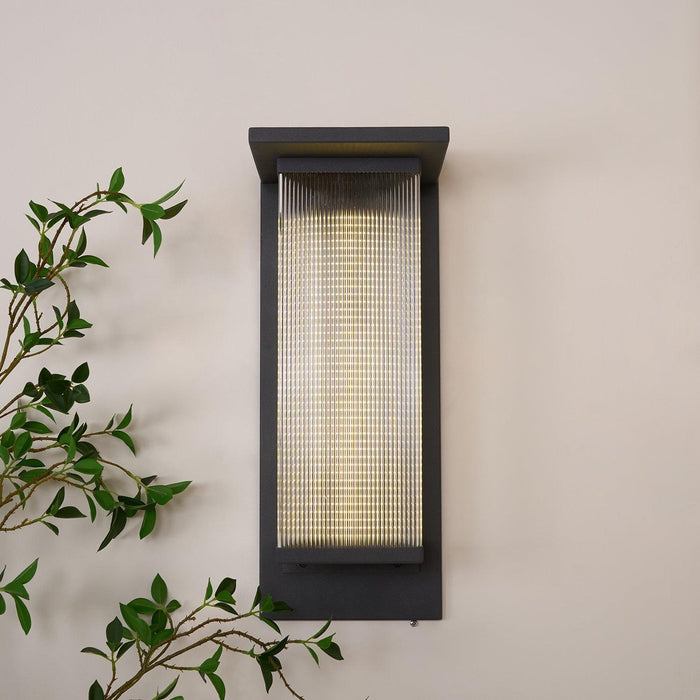 Oleron Box Outdoor Solar Wall Lamp - DWHOME