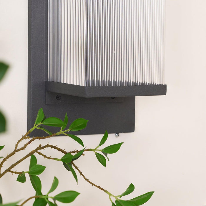 Oleron Box Outdoor Solar Wall Lamp - DWHOME