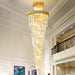 Olivia Crystal Modern Stair Chandelier.