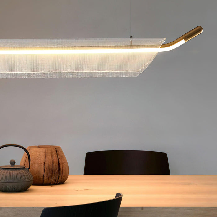 One Word Acrylic Pendant Light-DWHOME