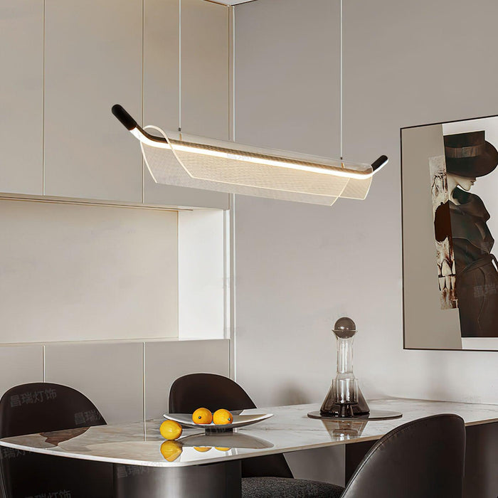 One Word Acrylic Pendant Light-DWHOME