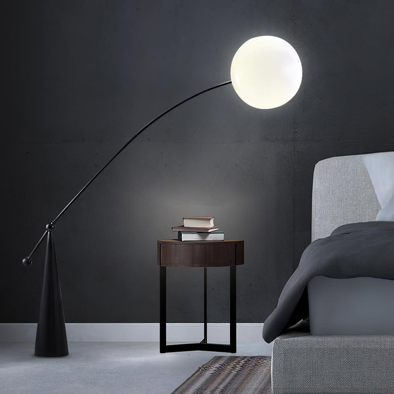 Opal Arc Floor Lamp-DWHOME