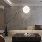 Opal Arc Floor Lamp-DWHOME