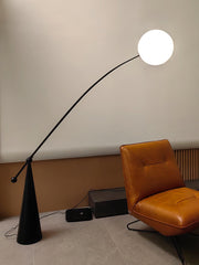 Opal Arc Floor Lamp-DWHOME
