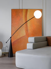 Opal Arc Floor Lamp-DWHOME