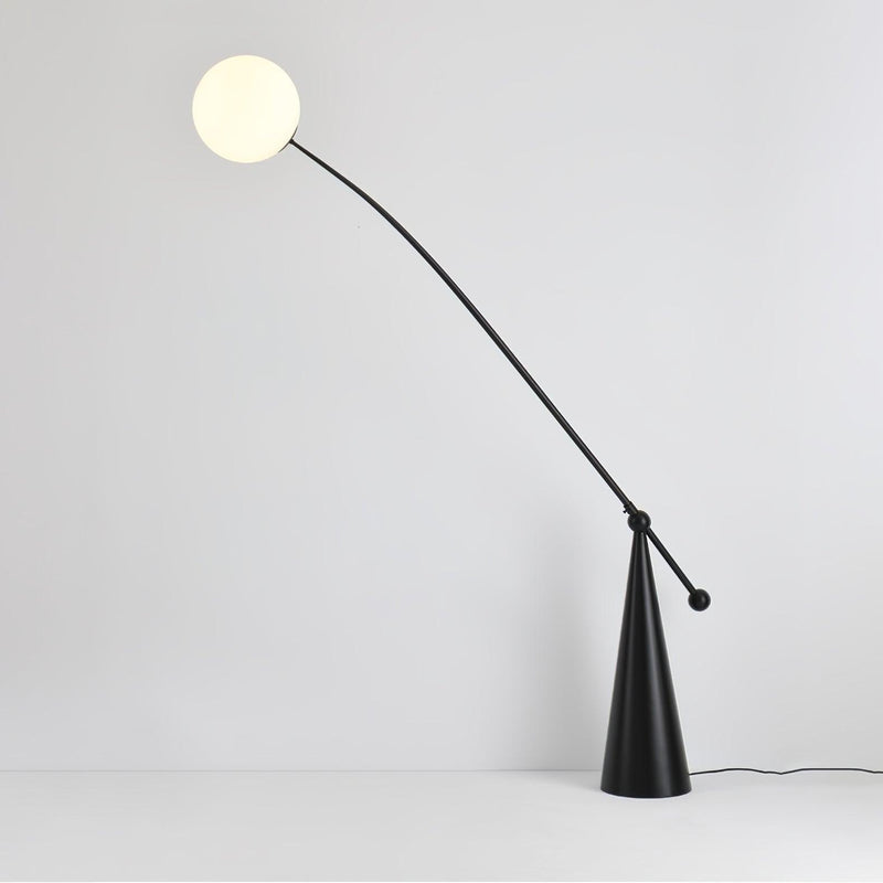 Opal Arc Floor Lamp-DWHOME