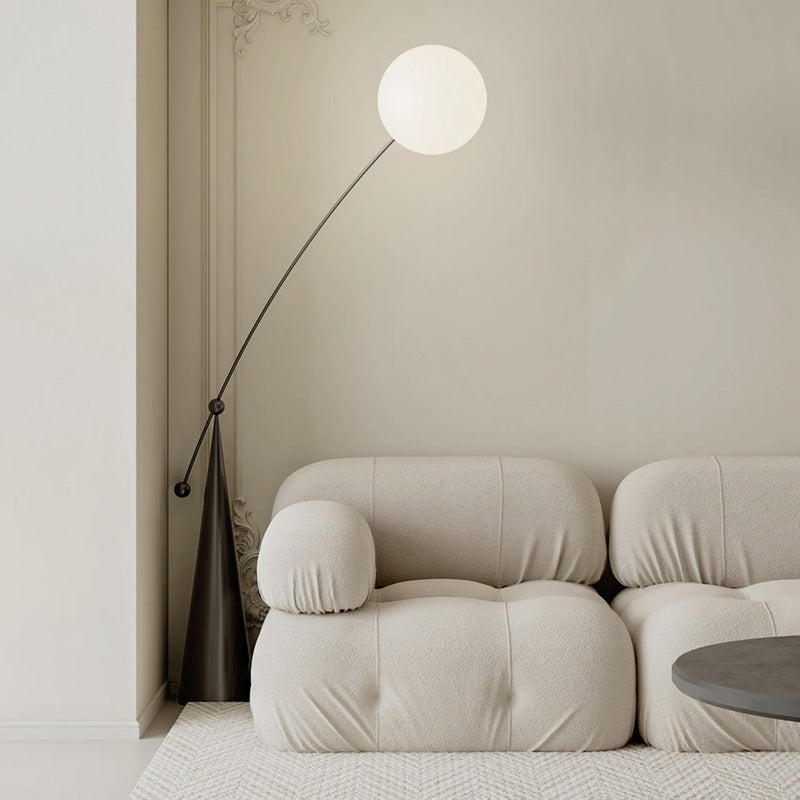 Opal Arc Floor Lamp-DWHOME