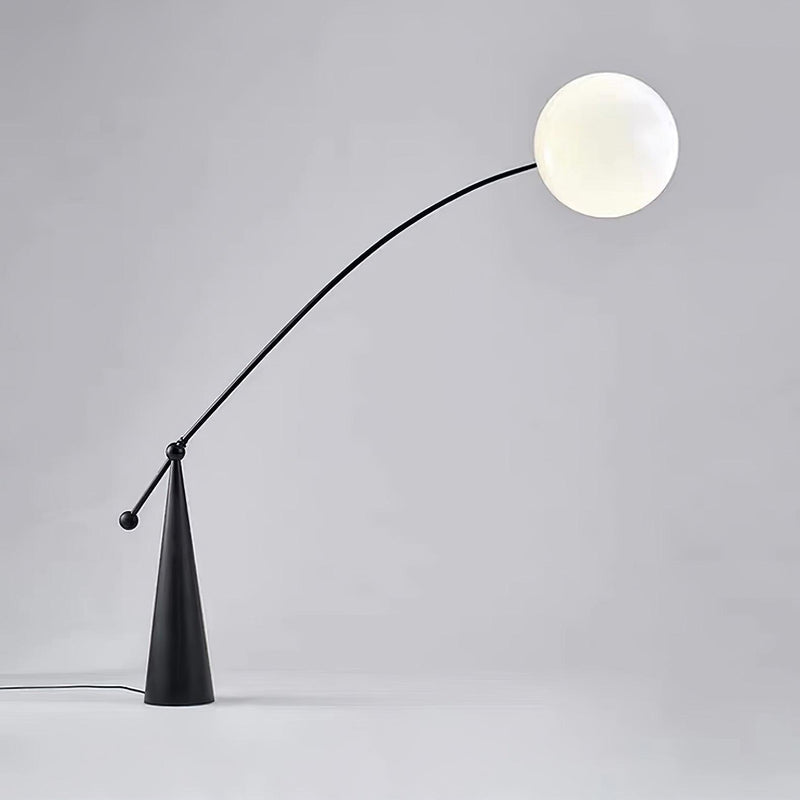 Opal Arc Floor Lamp-DWHOME