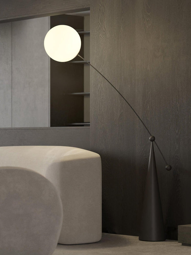 Opal Arc Floor Lamp-DWHOME