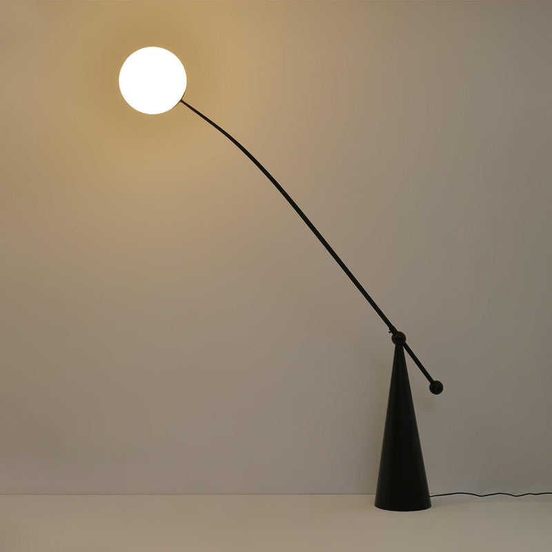 Opal Arc Floor Lamp-DWHOME