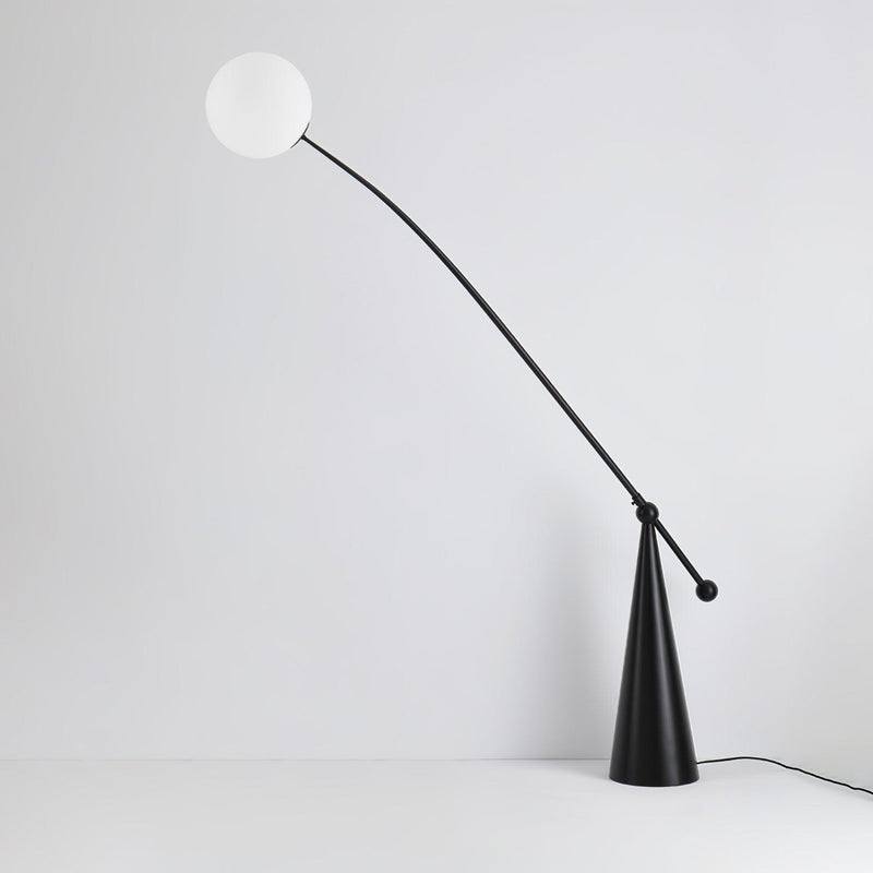 Opal Arc Floor Lamp-DWHOME