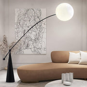 Opal Arc Floor Lamp-DWHOME