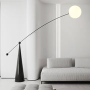 Opal Arc Floor Lamp-DWHOME