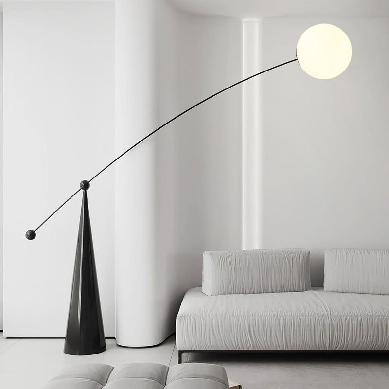 Opal Arc Floor Lamp-DWHOME
