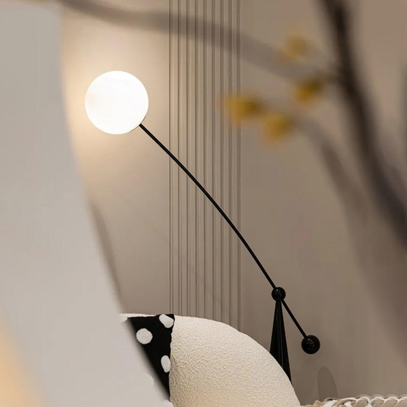 Opal Arc Floor Lamp-DWHOME