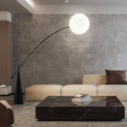 Opal Arc Floor Lamp-DWHOME