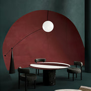 Opal Arc Floor Lamp-DWHOME