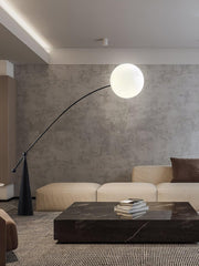 Opal Arc Floor Lamp-DWHOME