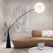 Opal Arc Floor Lamp-DWHOME