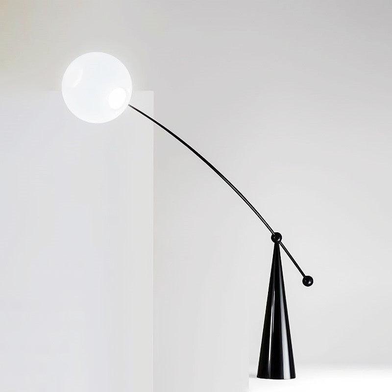 Opal Arc Floor Lamp-DWHOME