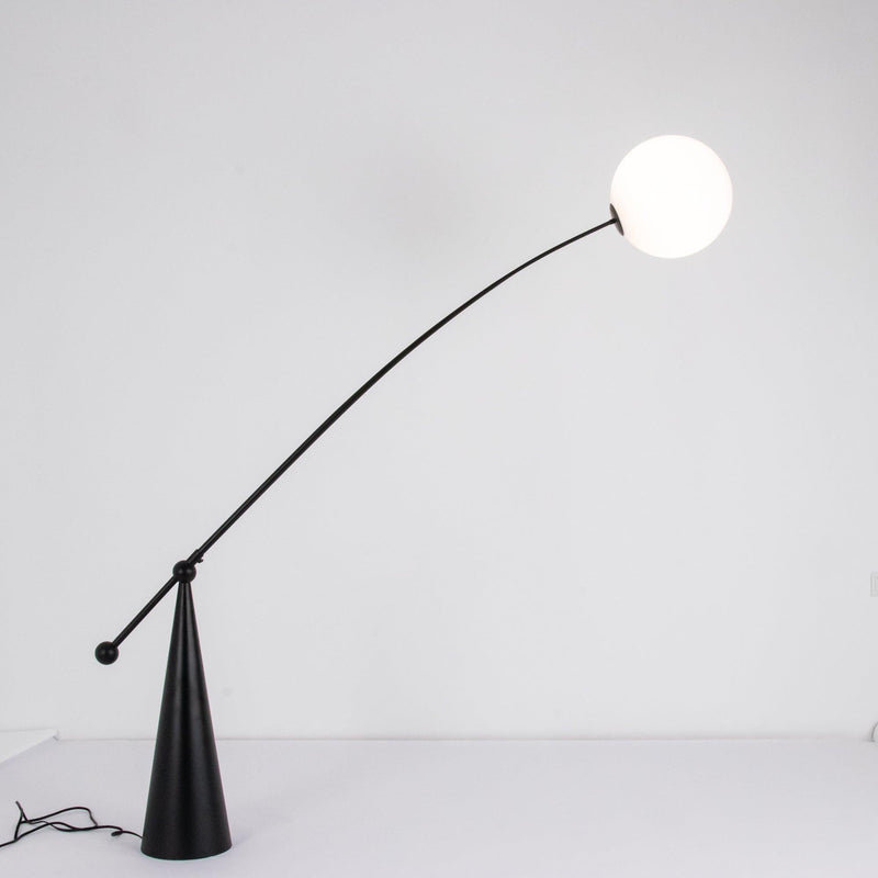 Opal Arc Floor Lamp-DWHOME