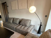 Opal Arc Floor Lamp-DWHOME