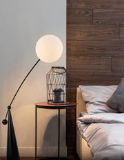 Opal Arc Floor Lamp-DWHOME