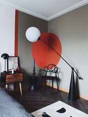 Opal Arc Floor Lamp-DWHOME