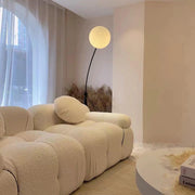 Opal Arc Floor Lamp-DWHOME