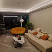 Opal Arc Floor Lamp-DWHOME