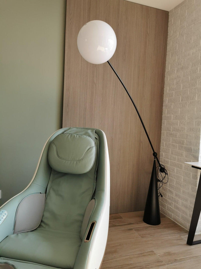 Opal Arc Floor Lamp-DWHOME