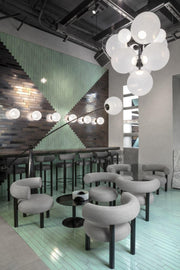Opal Arc Floor Lamp-DWHOME