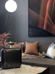 Opal Arc Floor Lamp-DWHOME