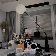 Opal Arc Floor Lamp-DWHOME