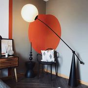 Opal Arc Floor Lamp-DWHOME