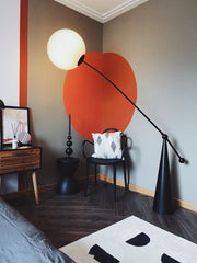 Opal Arc Floor Lamp-DWHOME