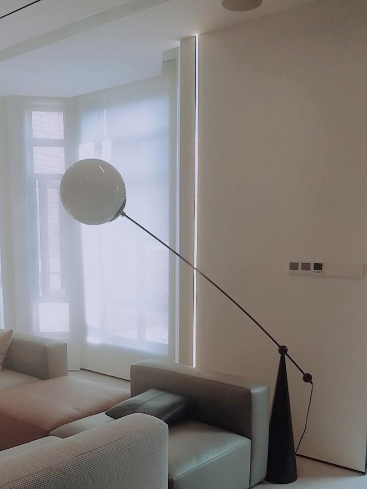 Opal Arc Floor Lamp-DWHOME
