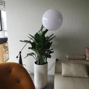 Opal Arc Floor Lamp-DWHOME