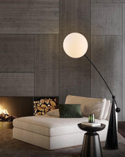 Opal Arc Floor Lamp-DWHOME