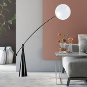Opal Arc Floor Lamp-DWHOME