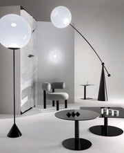 Opal Arc Floor Lamp-DWHOME